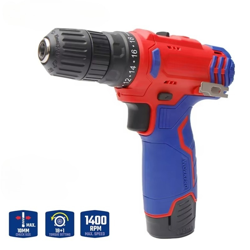 Power Tools Drill - 12V 10mm Accu-boormachine Draadloos Elektrisch Gereedschap