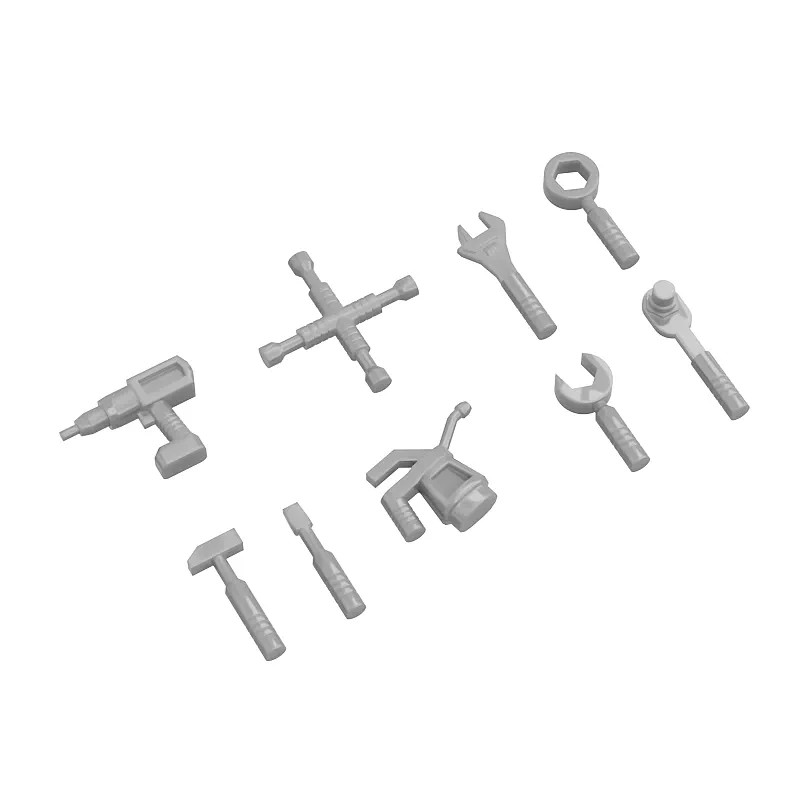 Power Tools Lego - Een set van 9 MOC-bouwstenen, inclusief