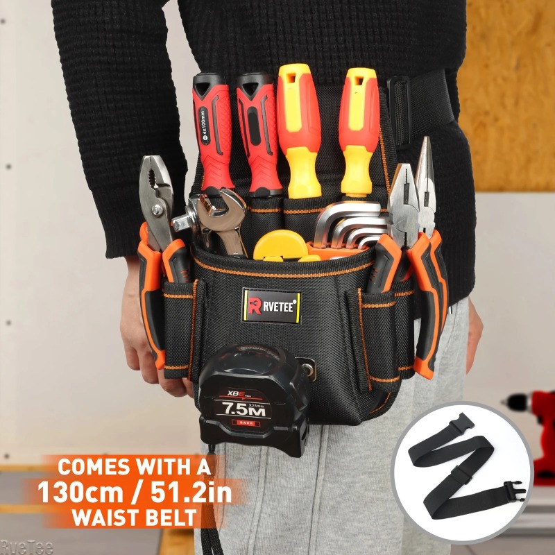 Power Tools Band - Verdikte draagbare gereedschapsriemtas met 8 plugposities