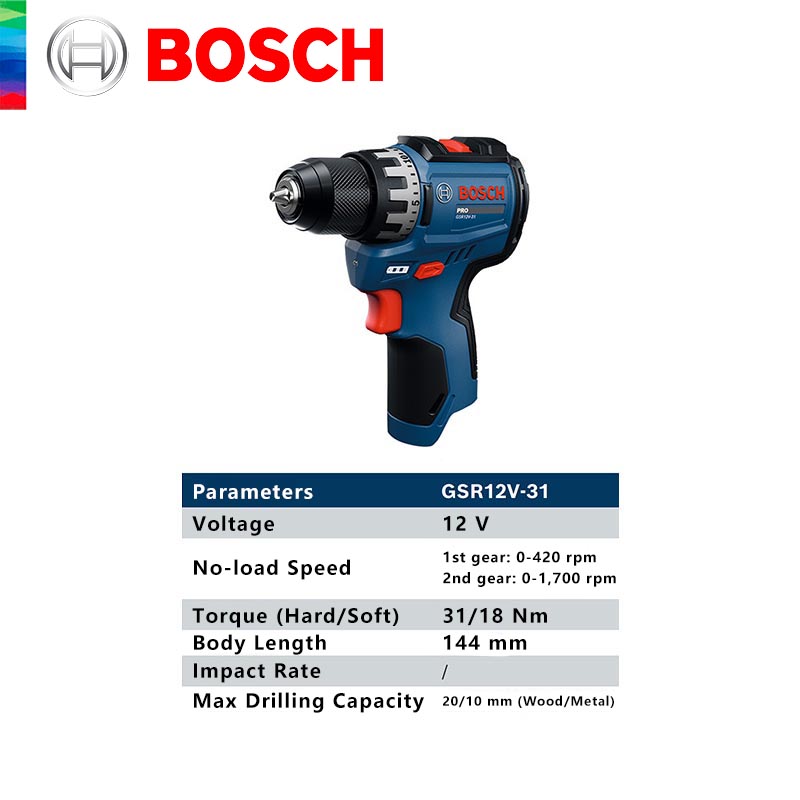 BOSCH GSR 12V-31 Professionele - Power Tools Drill recensie en prijs
