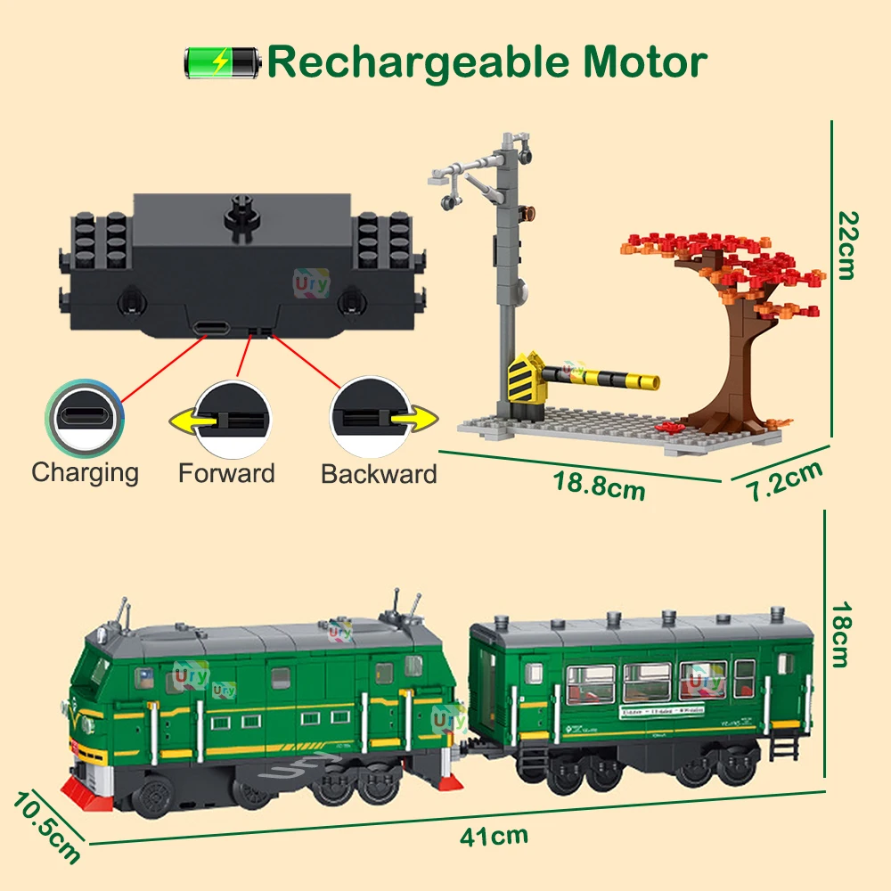 Technische Retro Groene Stoomt - Power Tools Lego recensie en prijs