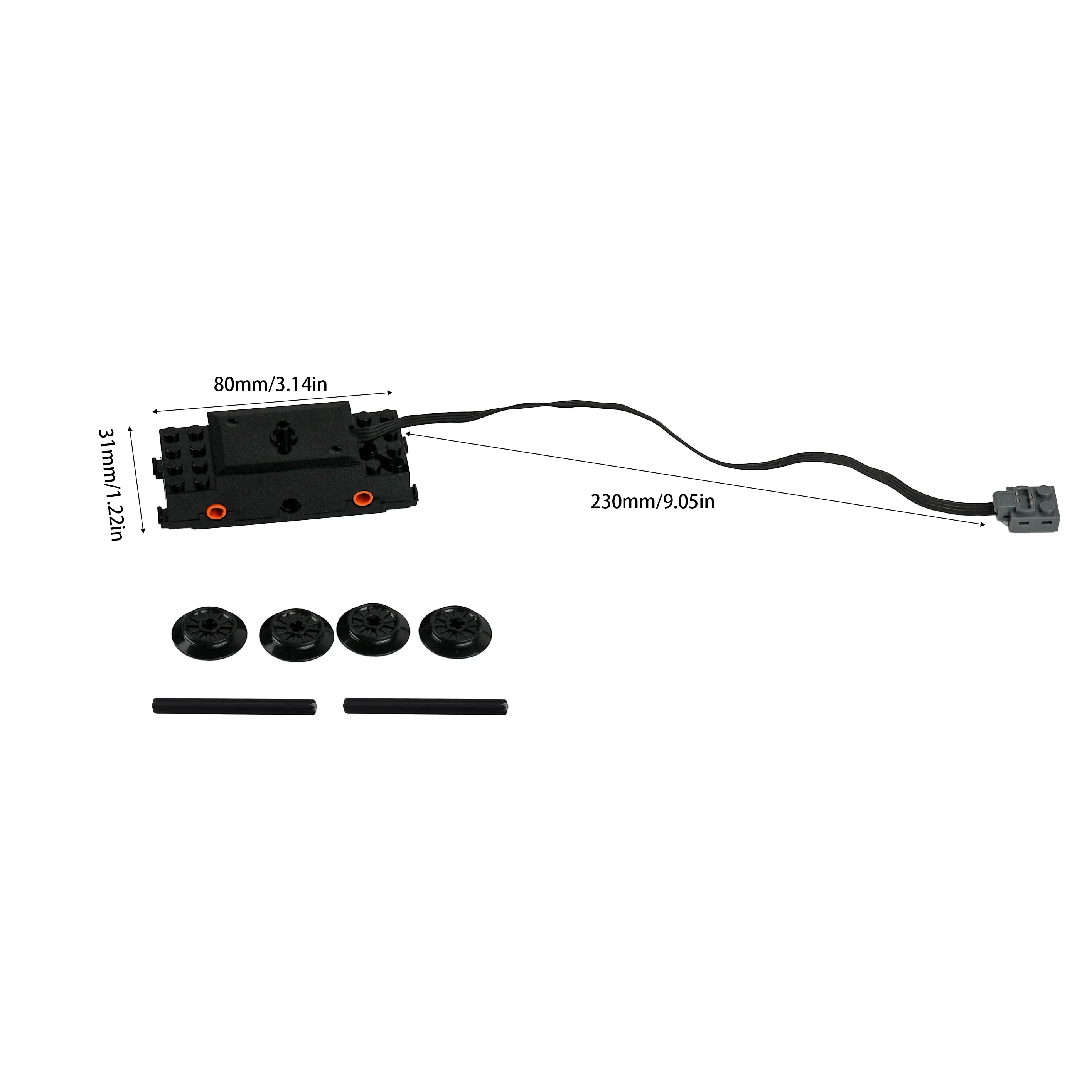 Treinspoormotor 88002 MOC Tech - Power Tools Lego recensie en prijs