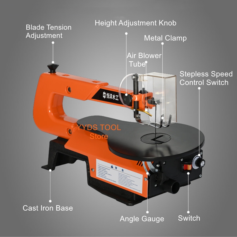 Bank-top scrollzaag Elektrisch - Scroll Saw Bench recensie en prijs