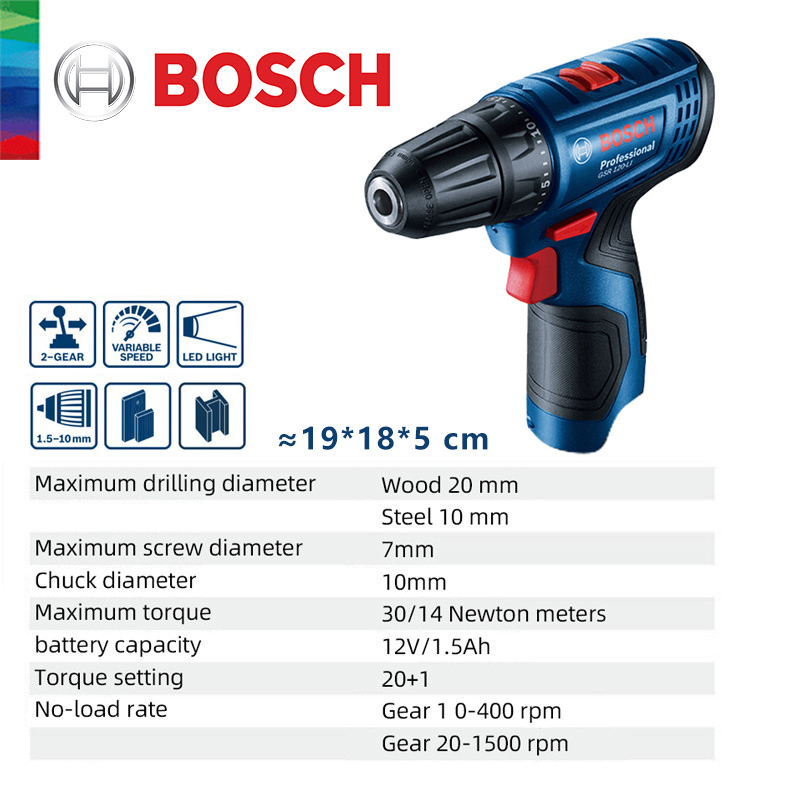 Bosch GSR 120-LI 12V Lithium E - Power Tools Drill recensie en prijs